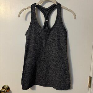 Lululemon Nulu Racerback Tank - Heathered Grey -  Size 6